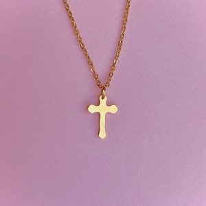 Collar Cruz-Silueta