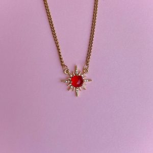 Collar Sol Rojo